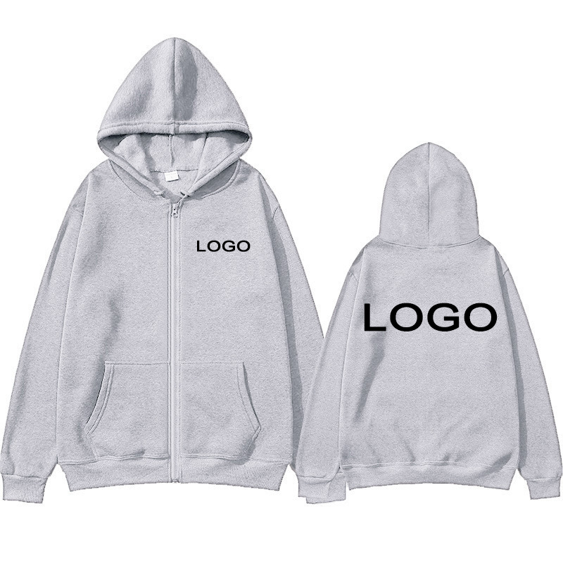 Sudadera con capucha con estampado personalizado para hombre y mujer, ropa informal holgada con cremallera, jersey con capucha de manga larga a la moda, sudaderas con personalidad