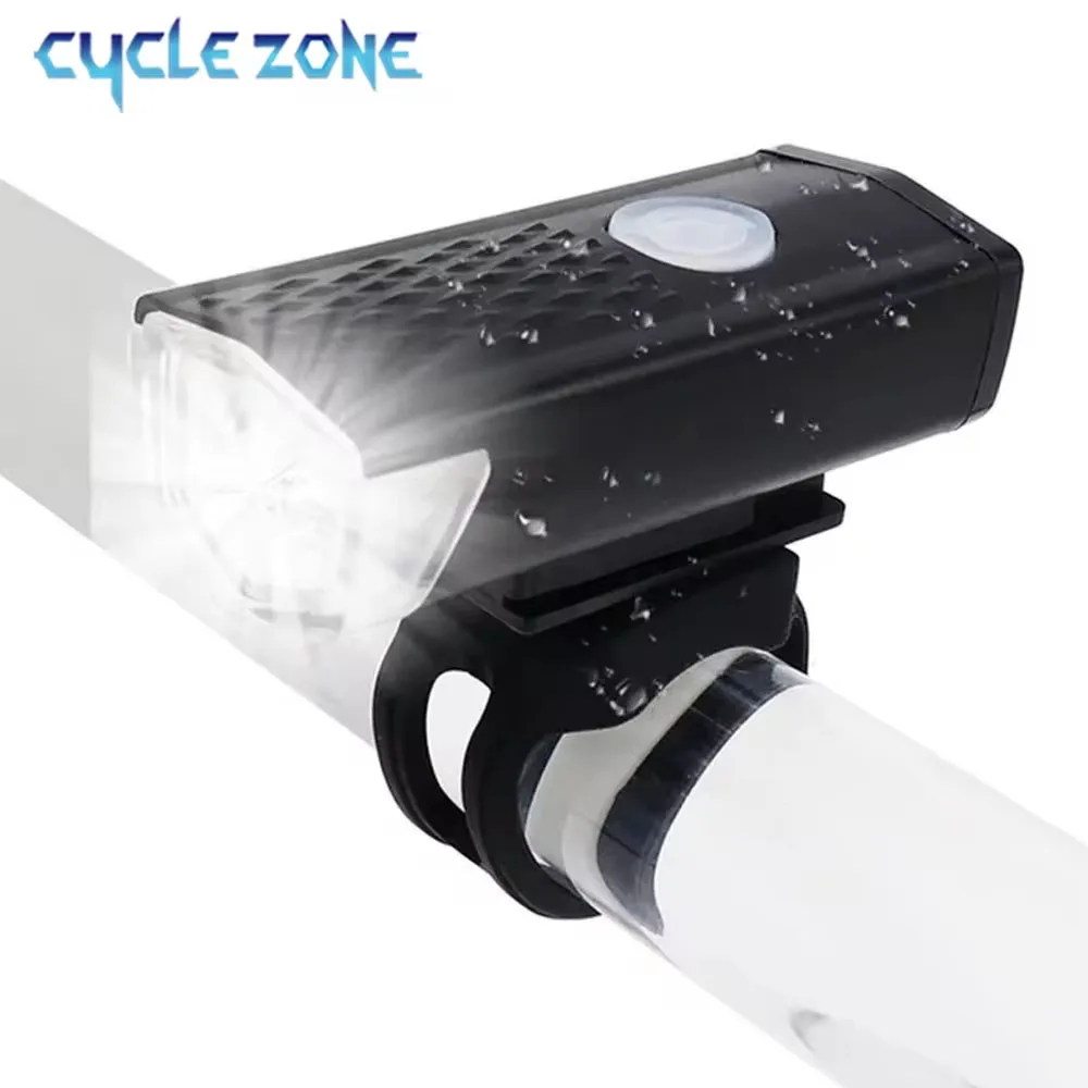 MTB Bike Front Lights USB LED Recarregável Impermeável Mountain Bike Farol Bicicleta Luz Aviso Ciclismo Acessórios