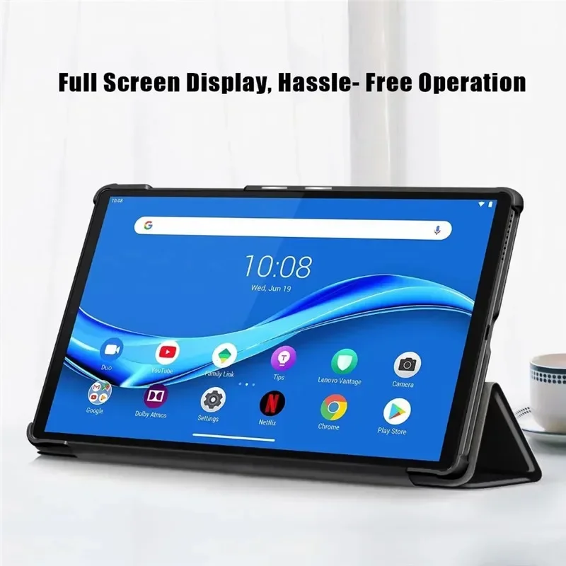 レノボタブ M10 FHD プラス 10 3 ケース TB-X606F TB-X606X 2020 折りたたみスタンドスマートカバーレノボタブ M10 プラスタブレットキッズグリーン
