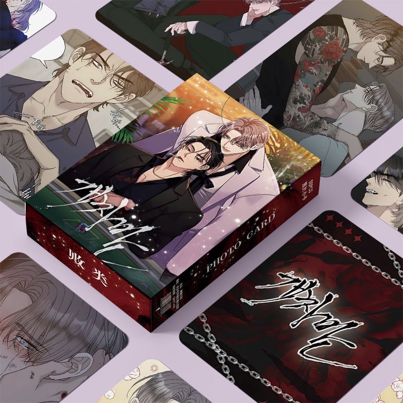 55 ชิ้น/เซ็ตเกาหลี BL Manhwa เลเซอร์การ์ด Lomo Nanmu Pilgyeon รูป 3 นิ้ว Photo Card คอสเพลย์ของขวัญ