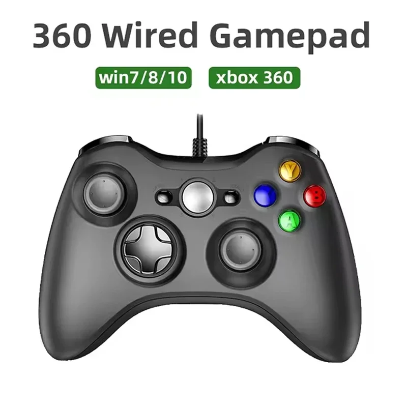 Per Xbox360 Console USB Wired Controller di Gioco Joypad Per Win 7/8/10 PC Joystick Controle Mando Gamepad Per Xbox 360 Accessori