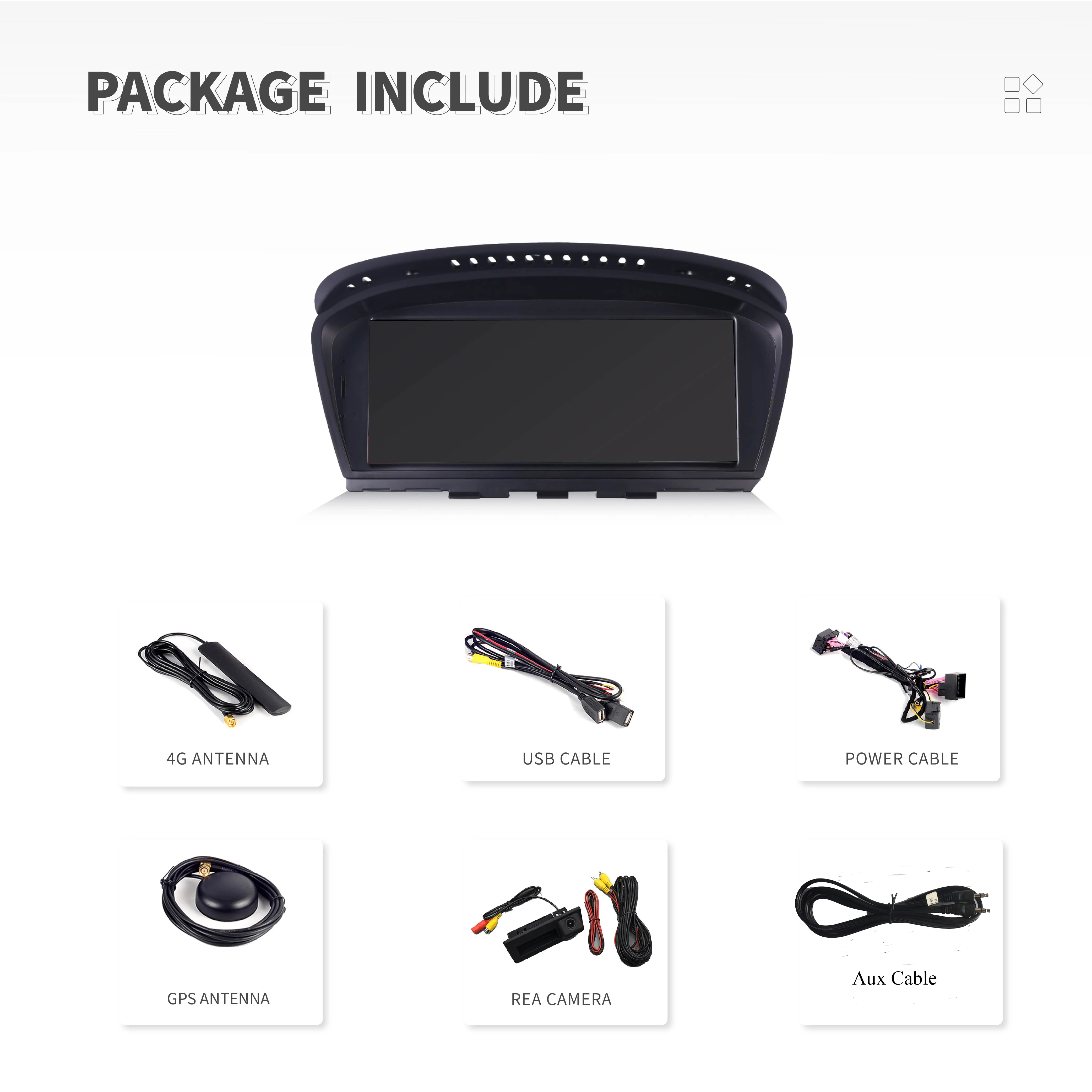 Không Dây Carplay Android 12 Máy Nghe Nhạc Đa Phương Tiện Cho Xe BMW Series 5 E60 E61 E63 E64 E90 E91 E92 CCC CIC IDrive Đài Phát Thanh GPS 4G