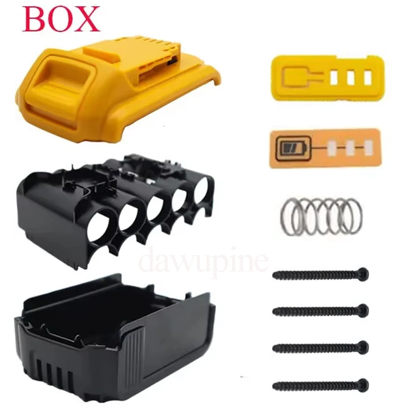 Für DeWalt Werkzeug Zubehör Li-Ion Batterie Kunststoff Fall Für XR 18V 20V DCB183 DCB203 DCB204 DCB200 Shell gehäuse Fall Teile