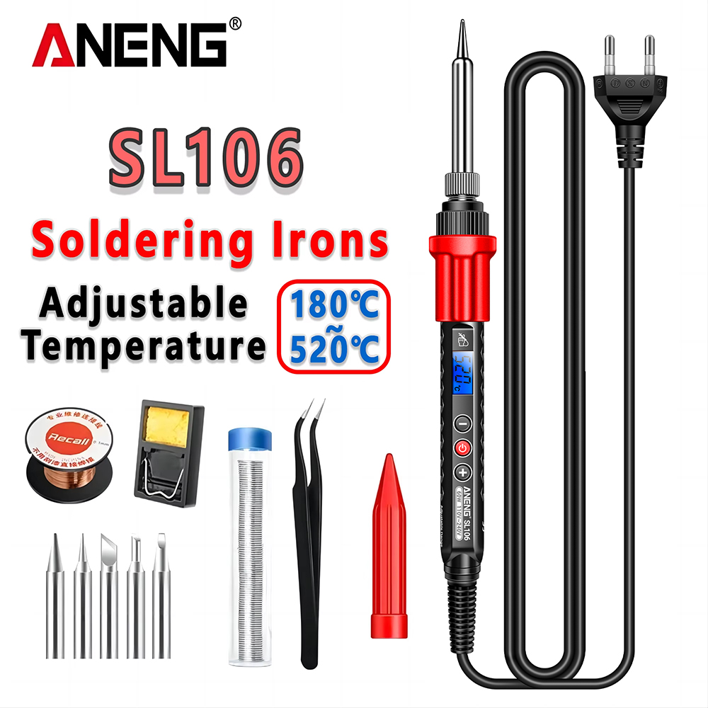 ANENG SL106 Ferros de solda elétricos Temperatura ajustável Estação de retrabalho de solda Ferramentas de reparo de ponta de lápis de calor 110V / 220V