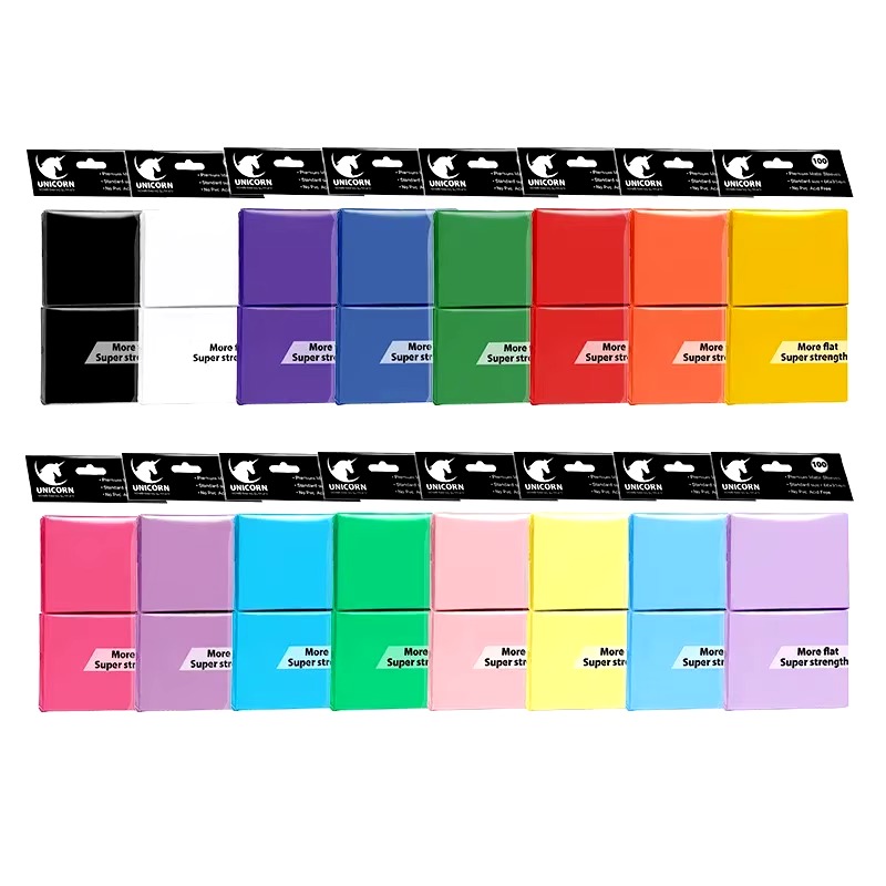 100 pçs/set 66x91mm fosco tamanho padrão mangas de cartão tcg protetor de cartas de negociação para tarot escudo jogos de tabuleiro capa mágica pkm