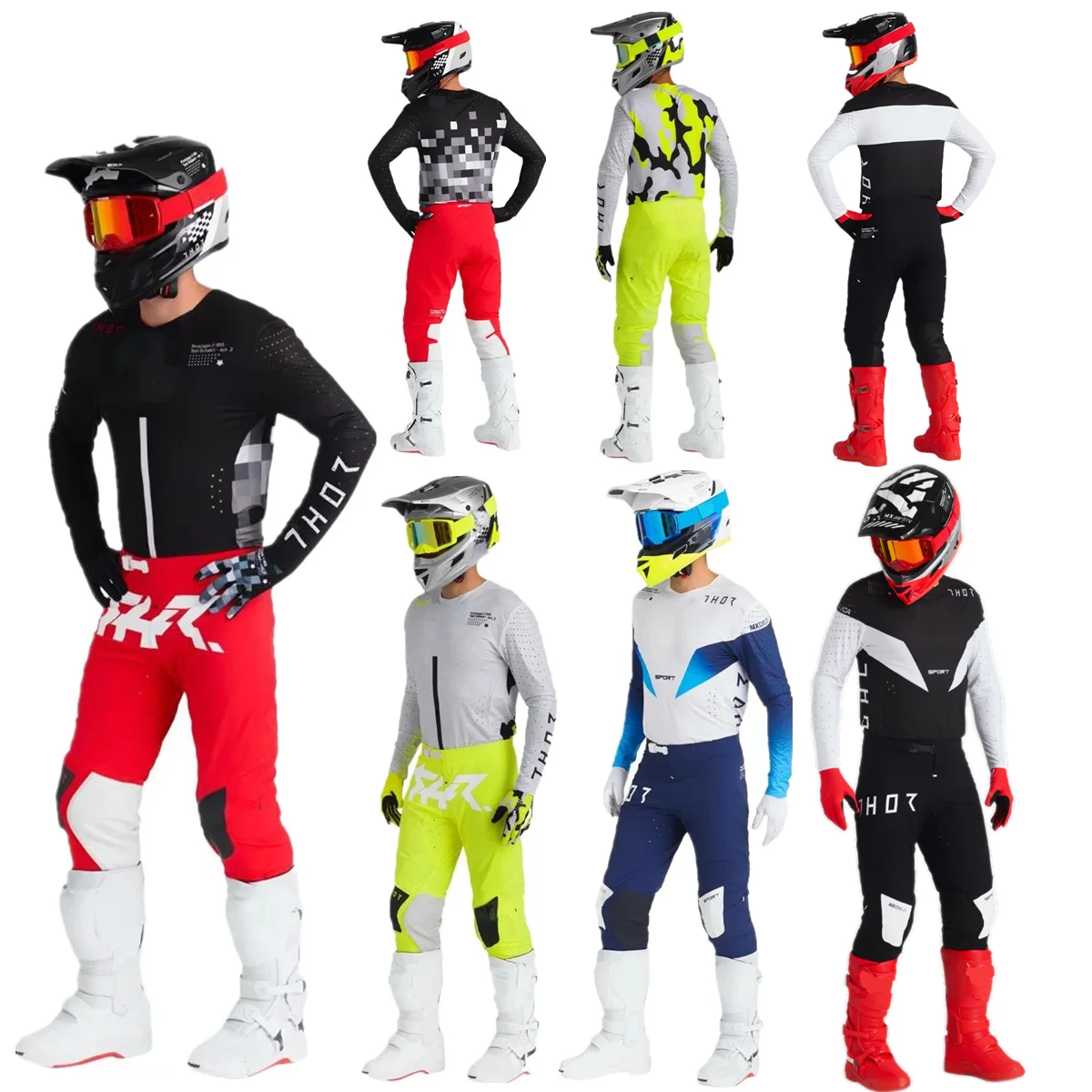 2026 CNVS Conjunto de equipamentos de motocross Conjunto de camisa MX de mudança superior Kits de moto Enduro Combos de motocicleta off road