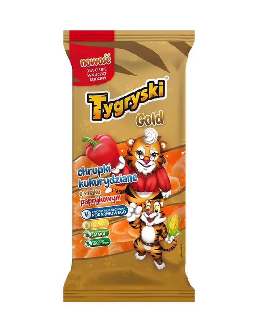 Tygryski Chrupki kukurydziane o smaku serowym 100 g