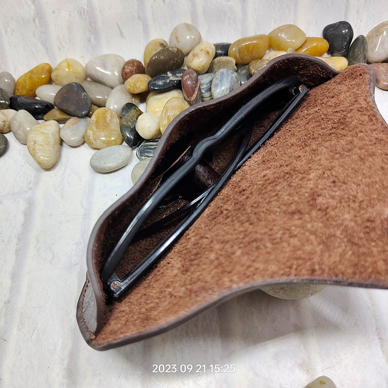 Blongk-estojo de couro genuíno para óculos de sol, bolsa portátil, para homens e mulheres, com cinto, yjhd-55