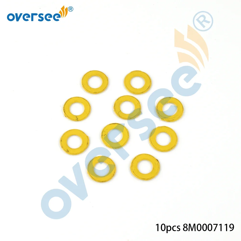 8M 0007119   Ölablassschraubendichtung/Unterlegscheibe für Mercury Mercruiser Quicksilver 25–60 PS 4-Takt-Außenbordmotor 26–8 m 0007119   10 Stück