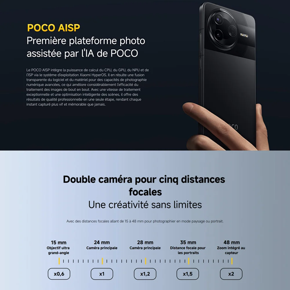 Poco f7 pro globale version smartphone nfc snapdragon®8 gen 3 6000mah 6.67 "2k amoled Display 90w Hyper charge 5g