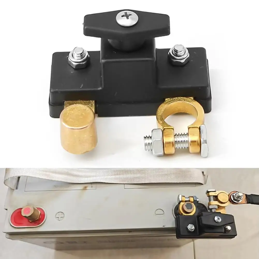 Interruptor de apagado de batería de 12V y 24V para coche, RV, Protector de partición espesante antipérdida de latón, herramientas de Hardware de reparación inteligente