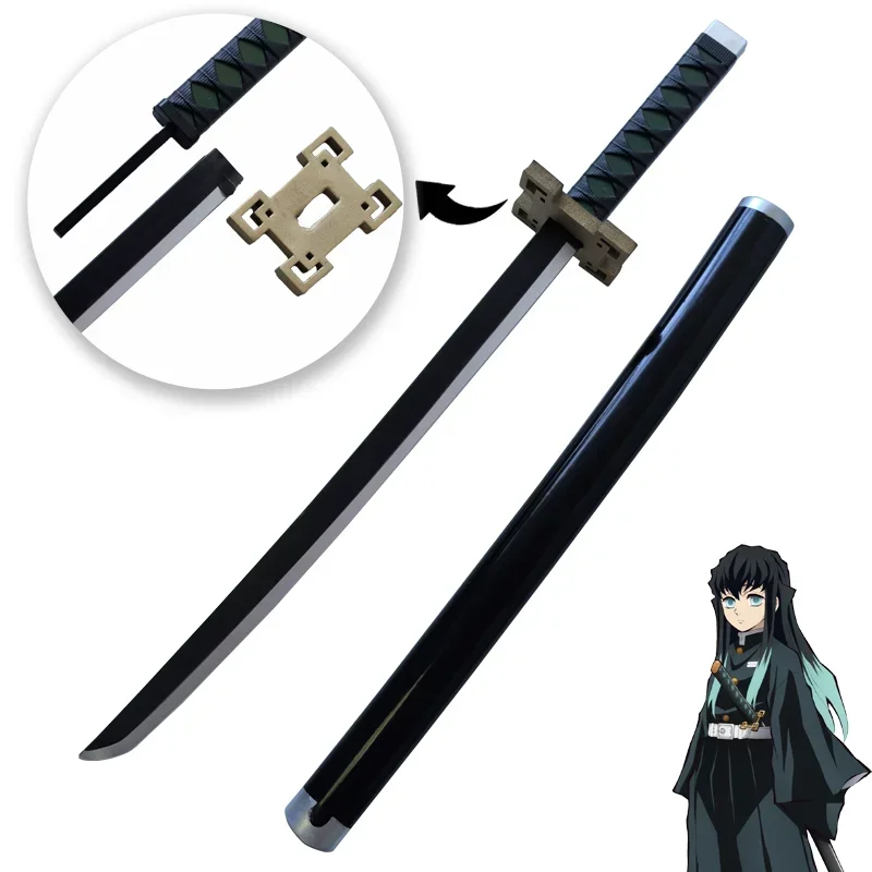 Demon Slayer Katana Sword  Original Assembled Anime Cosplay Props Orange  Kyoujurou Tanjirou Tokitou Muichirou Swords 72cm