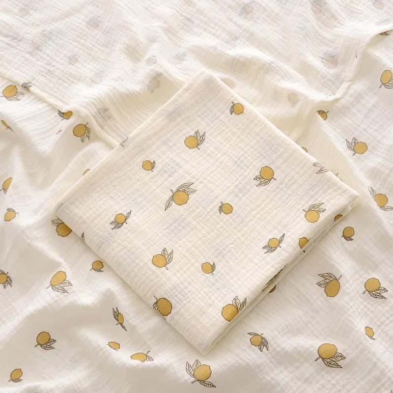 100X100 ซม.Muslin Squares ผ้าห่มเด็กทารกแรกเกิดผ้าอ้อมผ้าปูที่นอนผ้าฝ้ายผ้าห่มรถเข็นเด็กน่ารักนุ่มพิมพ์ผ้าเช็ดตัวเด็ก Wrap ﻿