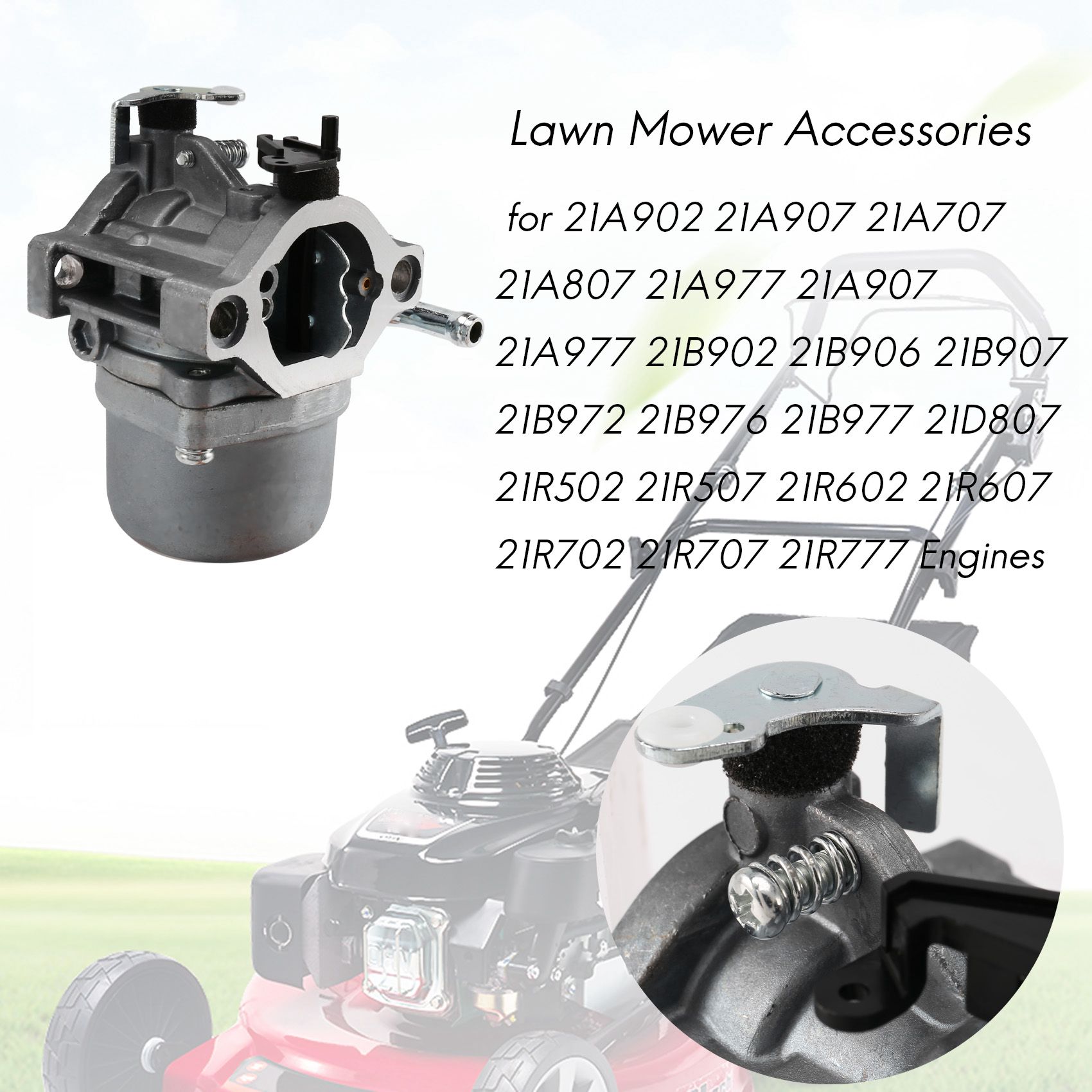バブク 590399   Briggs & Stratton 用キャブレター キャブレター 796077   ガスケット燃料ラインフィルターバルブ付き芝刈り機エンジン