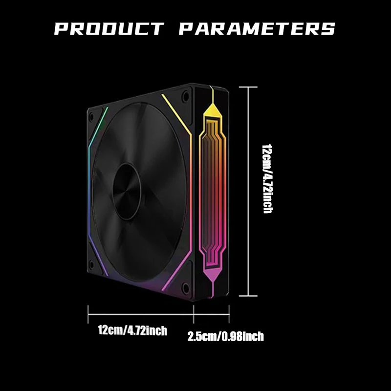 120 มม.พัดลมแชสซี Infinite Mirror Effect 5V 3Pin ARGB เงียบพัดลม 4Pin สําหรับ PC Case Cooling ระบบ CPU Water Cooler