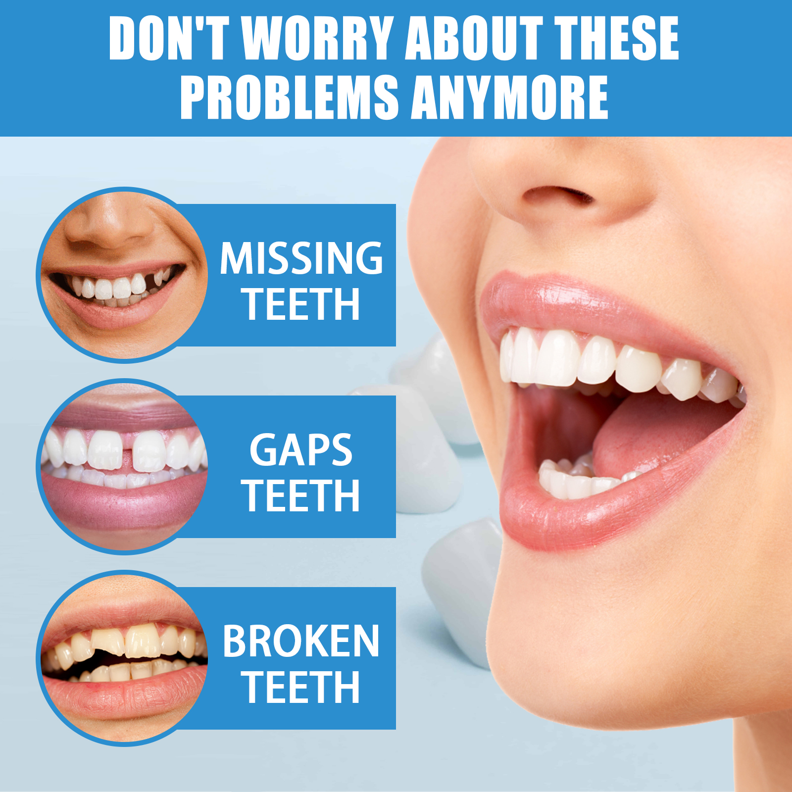 30g Temporary Tooth Repair Moldable Teeth And Gaps False Tooth Solid Gel Adhesive Fake Teeth Beauty Tool Dental Supplies