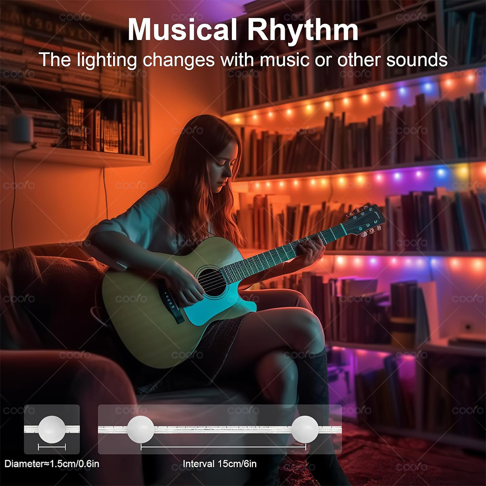 USB Bluetooth Bunte LED Birne String Licht 5M 10M 33/66Led Girlande Fee Licht Weihnachten Baum Outdoor garten Dekor LED Girlande