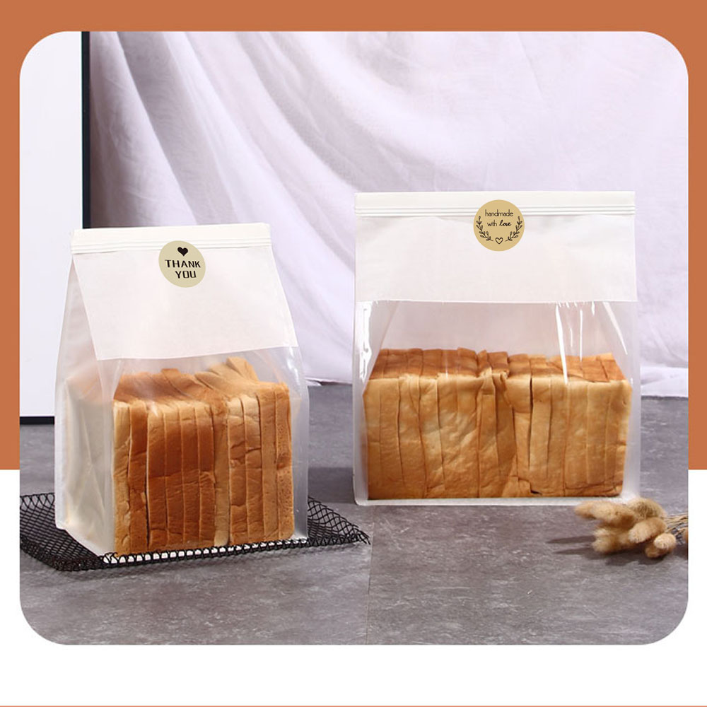 500枚 クラフト紙 手作り 愛を込めてありがとうステッカー DlY デコレーションラベル ギフトやベーキングシーリングを飾るのに最適