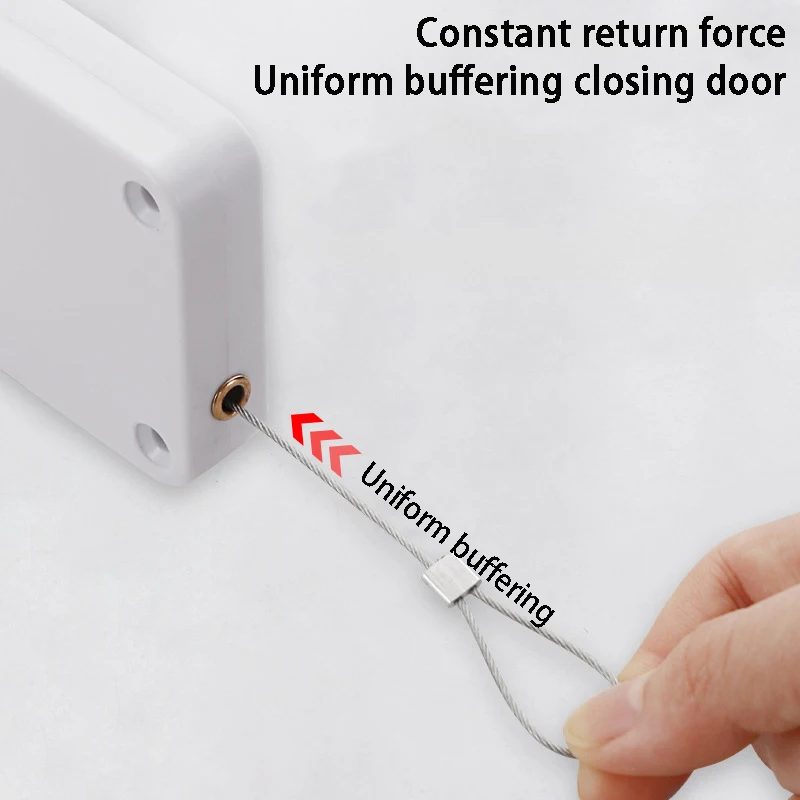Automatic Sensor Door Closer Punch-Free Adjustable Surface Door Stopper Bracket for Home Automatically Doors Close 2 Generation