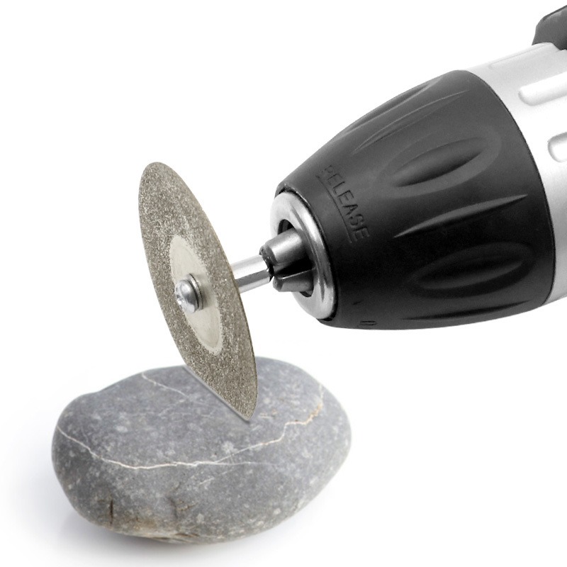 แผ่นตัดเพชรล้อเครื่องมือโรตารี่ใบเลื่อยวงเดือนสําหรับ Dremel MINI เจาะ Mandrel Cutoff ไม้หินพลาสติกกระเบื้องแก้ว