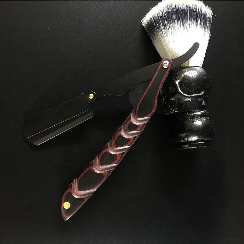Мужская профессиональная ручная бритва с прямыми краями из нержавеющей стали, парикмахерская бритва, складная бритва для бритья, резак для бороды, подарок