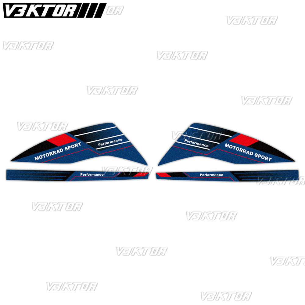 For R1200GS R1250GS ADV Rallye HP4 Trophy Triple Black Motorcycle Handguard Shield Sticker Motorrad Hand Guard Decals