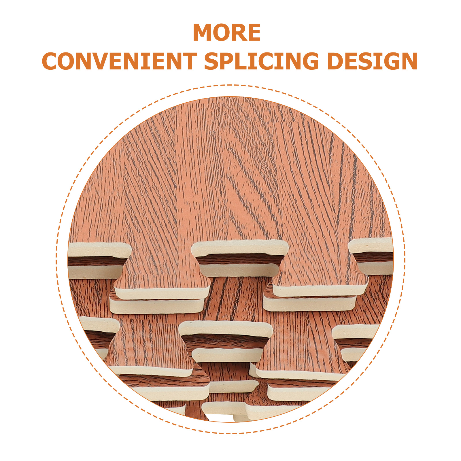 12pçs telhas de piso de quebra-cabeça de grão de madeira, tapetes acolchoados antiderrapantes para escritório, academia, fitness, treino