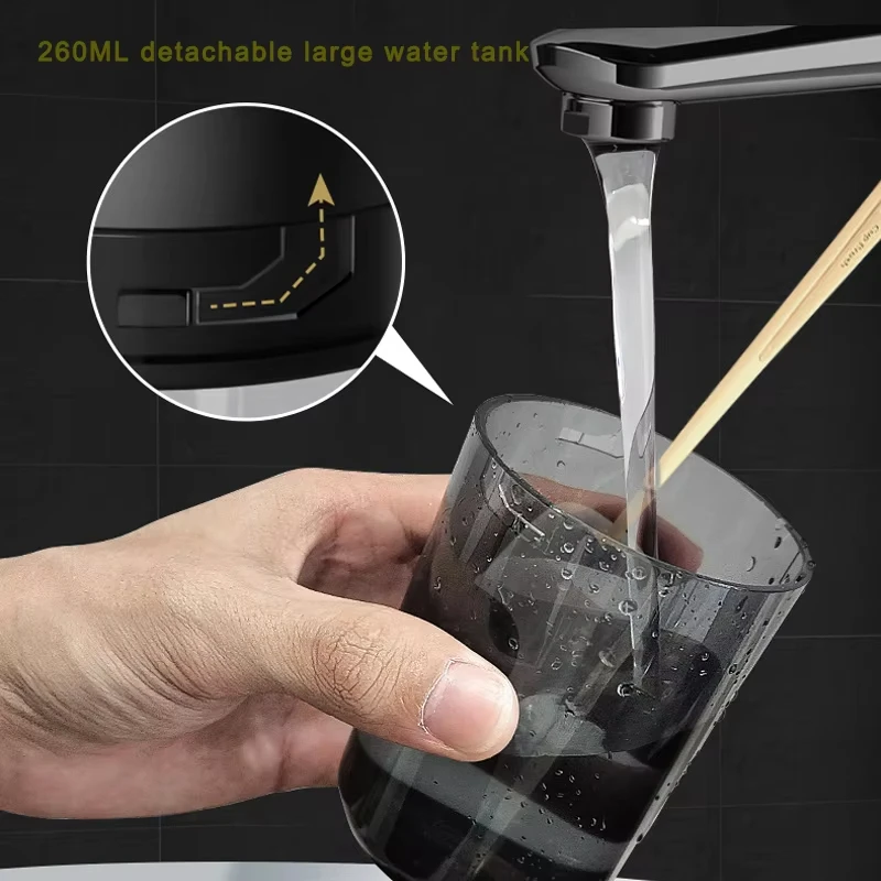 Irrigator ปากแบบพกพา Flosser น้ําทันตกรรม USB ชาร์จน้ํา Jet Floss ฟัน Jet Tip โหมดกันน้ํา