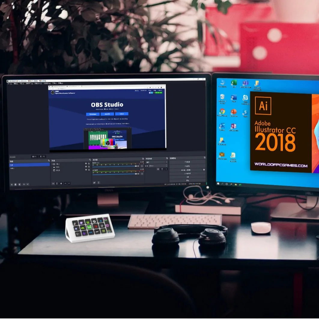 293s StreamDeck Mini Visual Keyboard LCD Button 15Keys Live Content Creation Controller Custom Button For Windows/MacOS Kryboard