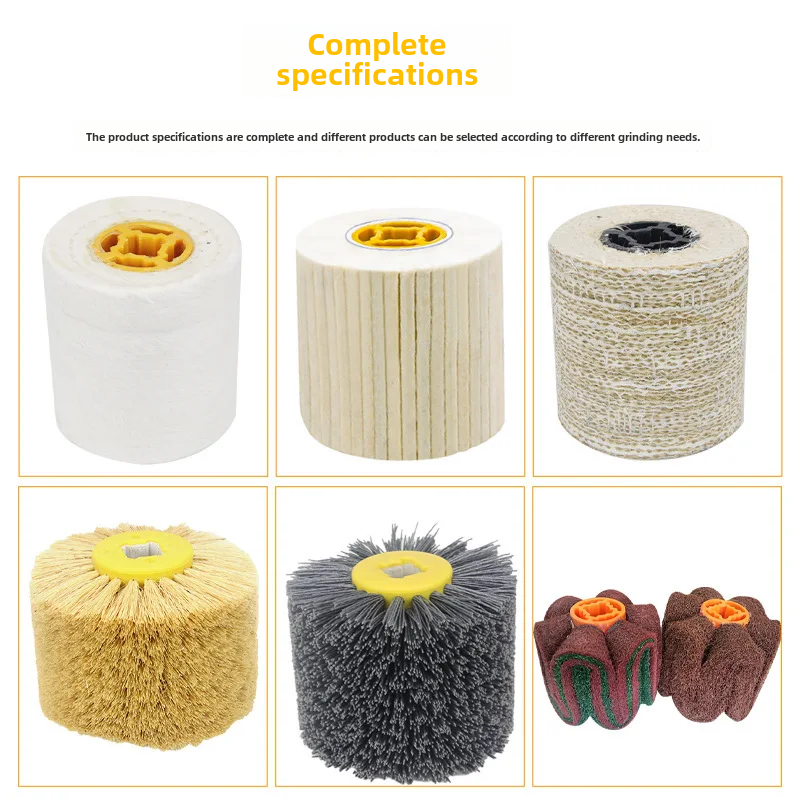 Roda De Desenho De Aço Inoxidável, Metal Deburring Pano, Lã, Nylon, Máquina De Desenho, Fio De Aço Fino, Roda De Polimento, Fibra De Algodão