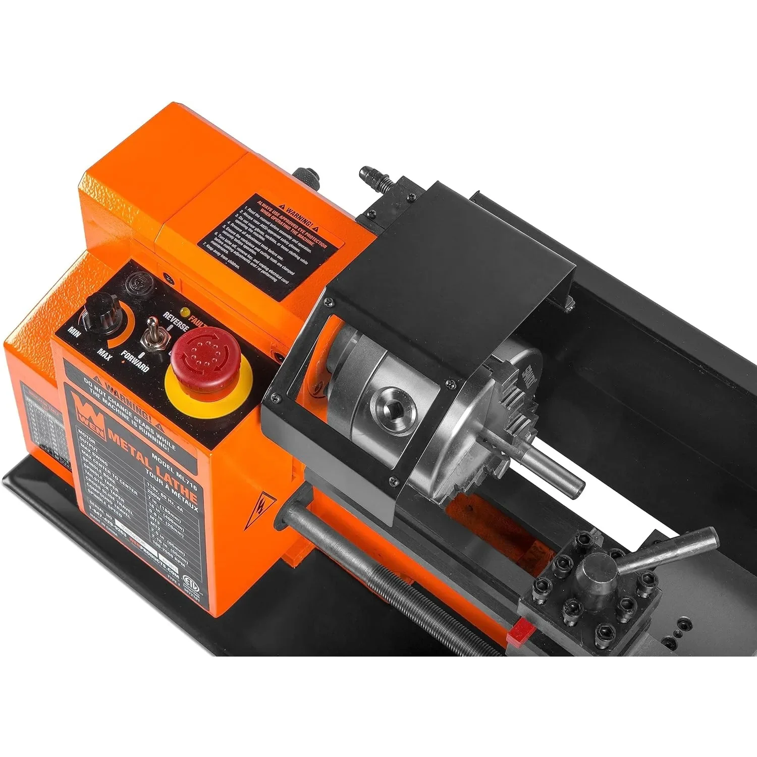 WEN 7-by 16-Inch Benchtop Metal Lathe, Variable Speed, Two Direction (ML716) | USA | NEW