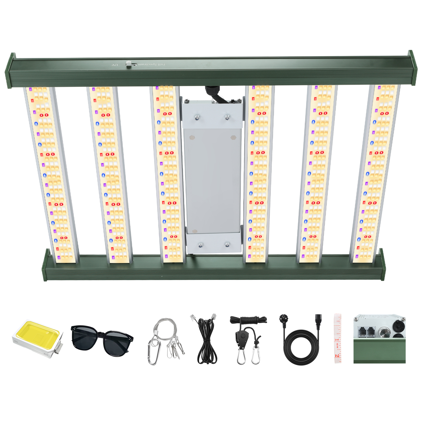 2000 W/1200 W LED-Pflanzenlampe, doppelt dimmbar, VEG Bloom Dual Mode LED-Wachstumslampe, Pflanzenlampe, Vollspektrum-Wachstumslichter
