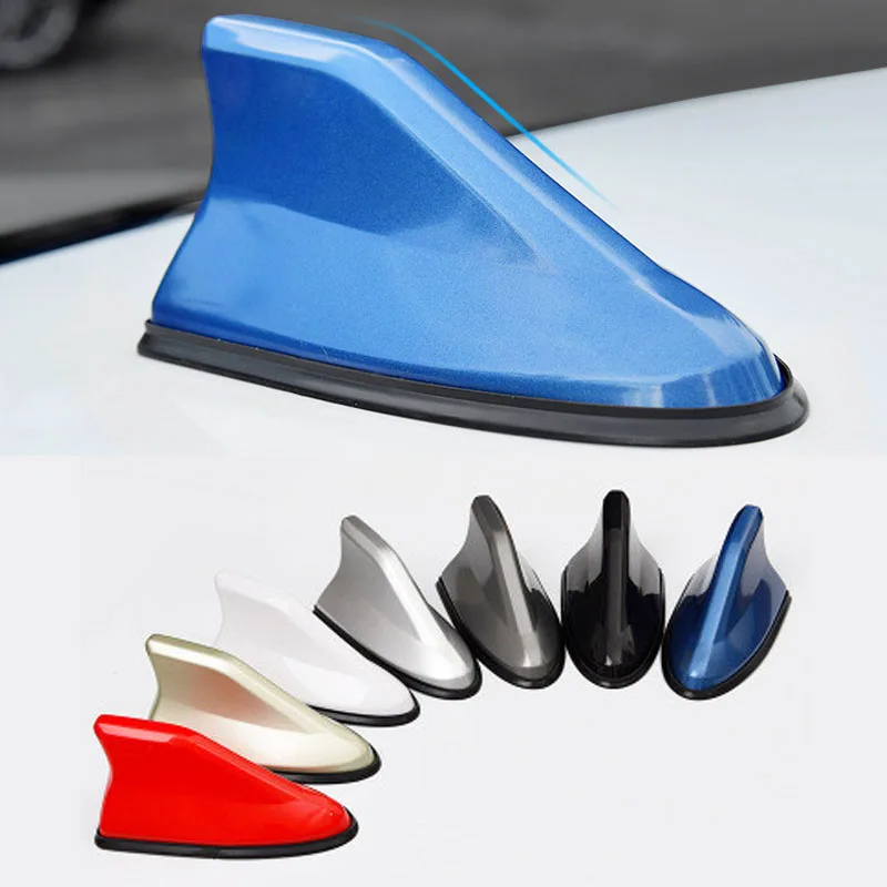 16 cm Universal Carbon Look Auto Dach Top Mount Shark Fin Antenne Antenne Topper Auto Radio AM FM Antenne signal Verstärker