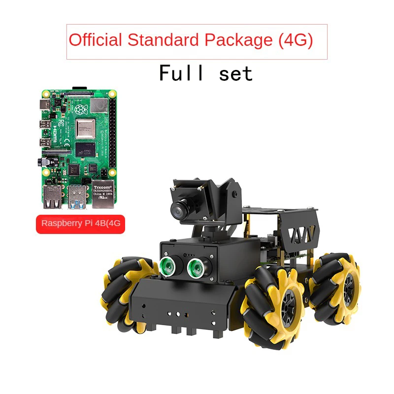 4WD TurboPi Mecanum Wheel Motor Robot Car for Raspberry Pi 4B 4GB Camera for Starters Open Source Programmable Robot Car DIY Kit
