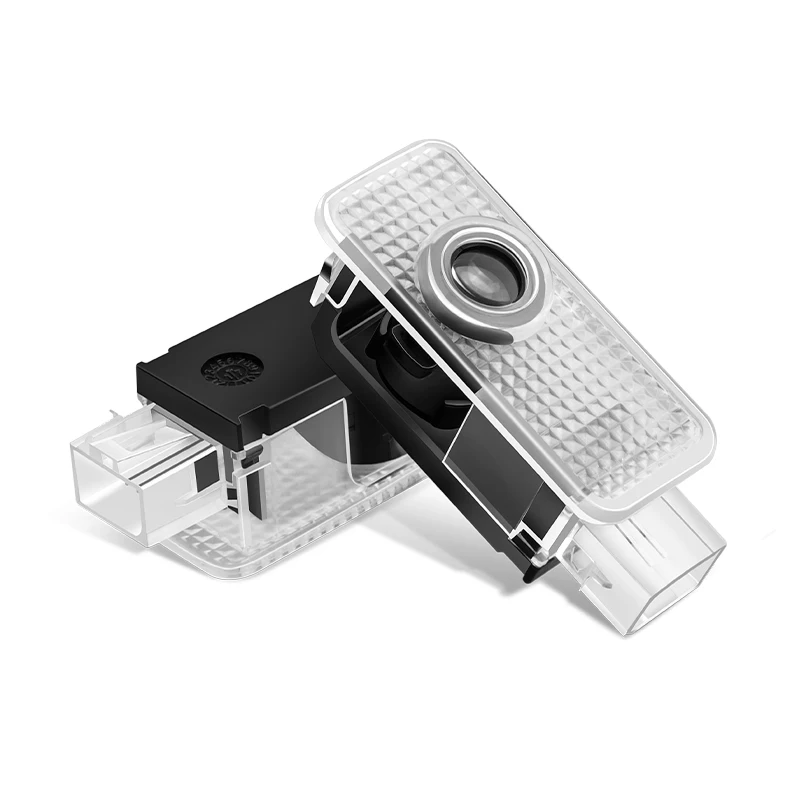 Luces Led de bienvenida para puerta de coche, 2 piezas, proyector de logotipo, fantasma, para Audi A1, A3, 8P, 8V, A4, A5, A6, A7, A8, Q3, Q5, Q7, Q8, Sline TT