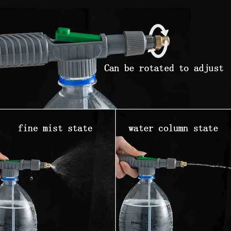 Garten bewässerungs sprayer Getränke flasche Gießkanne Hochdruck kleiner manueller Druck einstellbarer Sprüh kopf