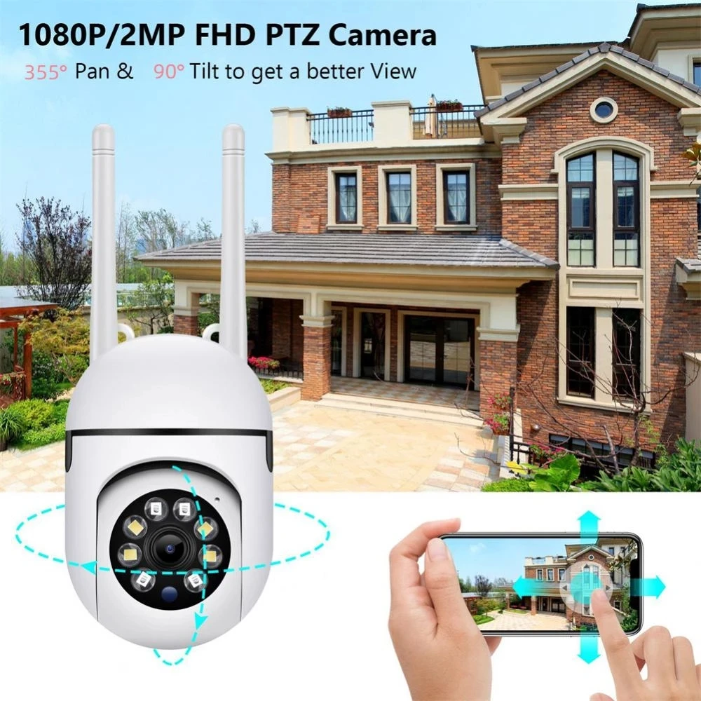 Ycc365 plus câmera wi-fi ao ar livre ai humano detectar câmera de vigilância sem fio proteção segurança cctv com câmera ip 1080p