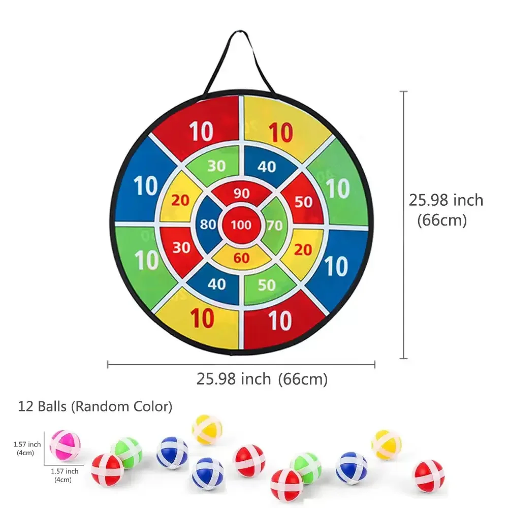 66 ซม.ขนาดใหญ่ Dart Board ของเล่นเด็กลูกบอลเหนียวในร่ม/กีฬากลางแจ้งสนุกปาร์ตี้เล่นเกม