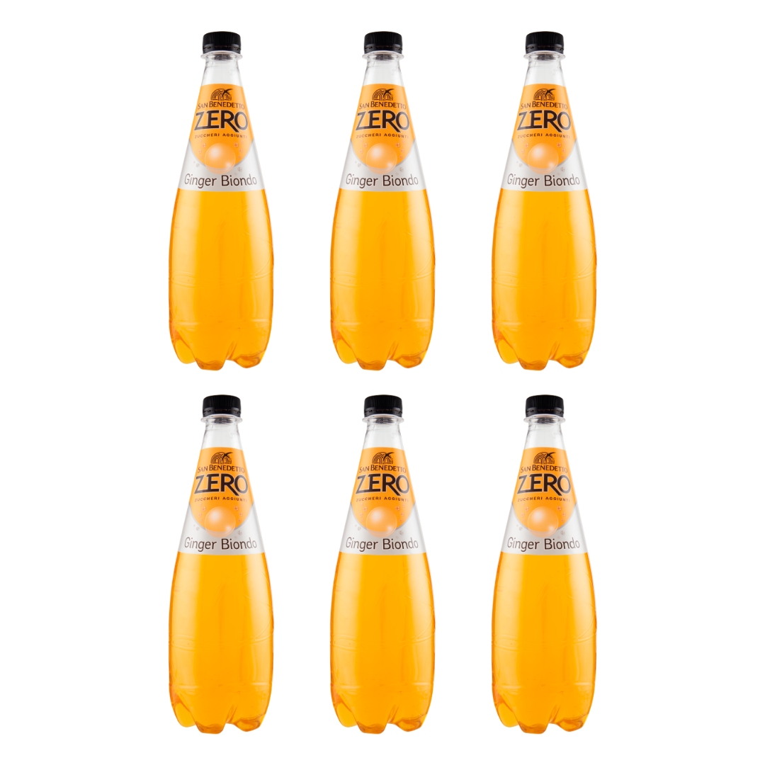 Ingwer Biondo Null kohlensäure haltiges Getränk 6x750ml-san benedetto