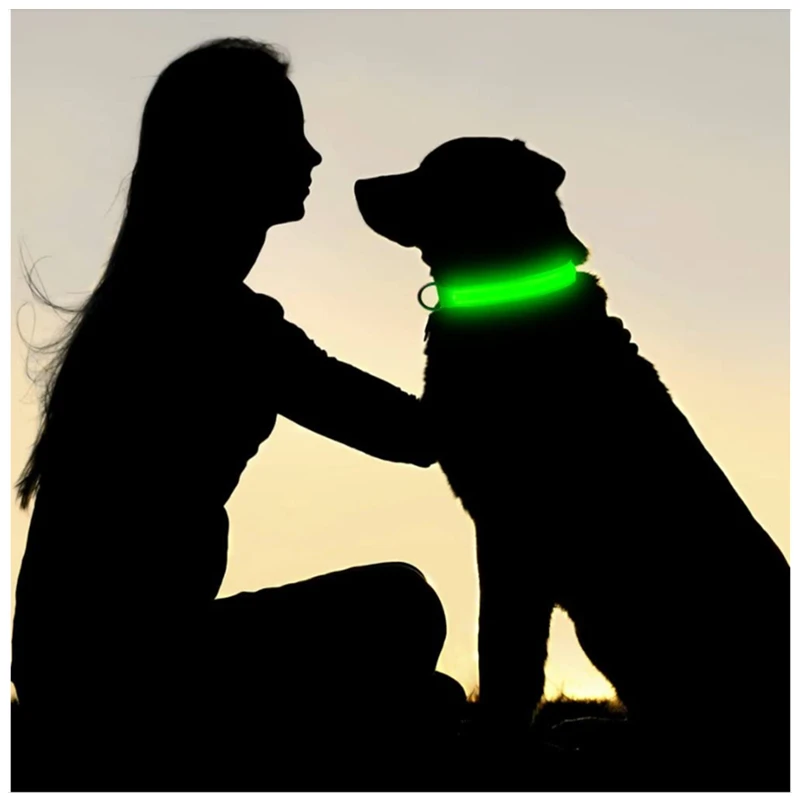 3 tryby Obroża dla psa Luminous Charge Led Usb Obroża dla kota Obroża dla psa Odpinana nocna obroża LED Glow Zapobieganie utraty psa Akcesoria dla zwierząt domowych