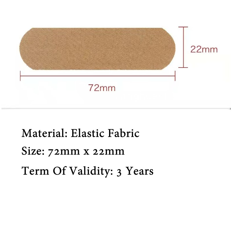 100 pçs tecido elástico band-aid kit de primeiros socorros ferida adesivo emplastro ataduras médicas adesivo para viagens em casa sobrevivência ao ar livre