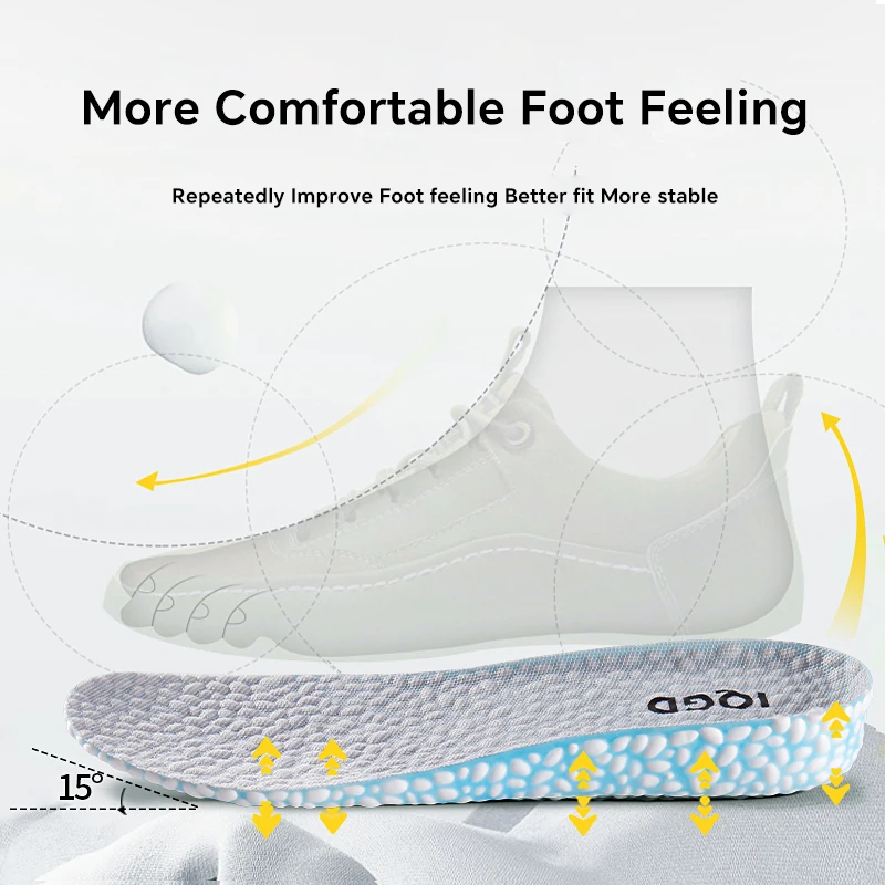 1 paio di solette invisibili per aumento di altezza in materiale EVA per scarpe traspiranti assorbimento degli urti comode per donna uomo