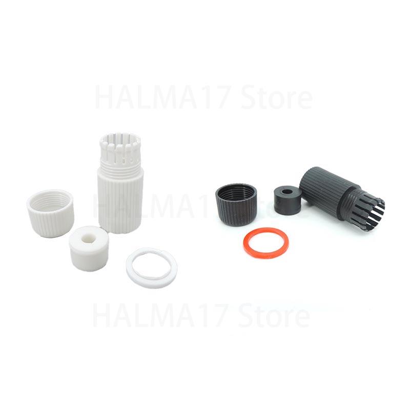 Cubierta protectora de tapa de conector impermeable RJ45 blanco y negro para red exterior para cámara IP poe Cable Pigtail cámara IP J17