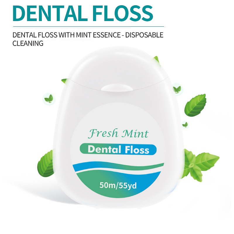 6/3/1 pcsWhite Box Mint Dental Floss Roll - Cleaning Oral Tools - Dental Floss Stick Adult Home Set - Cleaning Interdental Brush