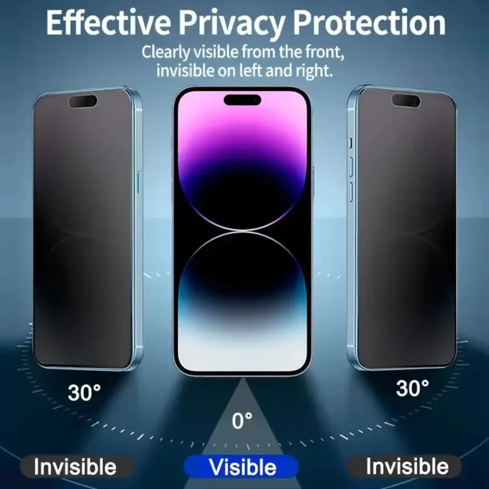 NNBILI 3 ชิ้น Oleophobic ฝุ่นฟรีติดตั้งง่าย Matte ป้องกันหน้าจอความเป็นส่วนตัวสําหรับ iPhone 17 16 13 12 11 14 15 Pro Max Air XS