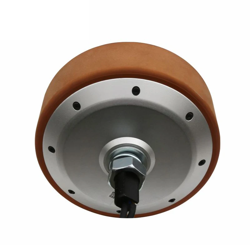 ZLTECH 8inch 48V 20N.m 800W IP65 Waterproof Single Shaft Double BLDC Wheel Hub Servo Motor With 1024-wire Encoder For AGV Robot