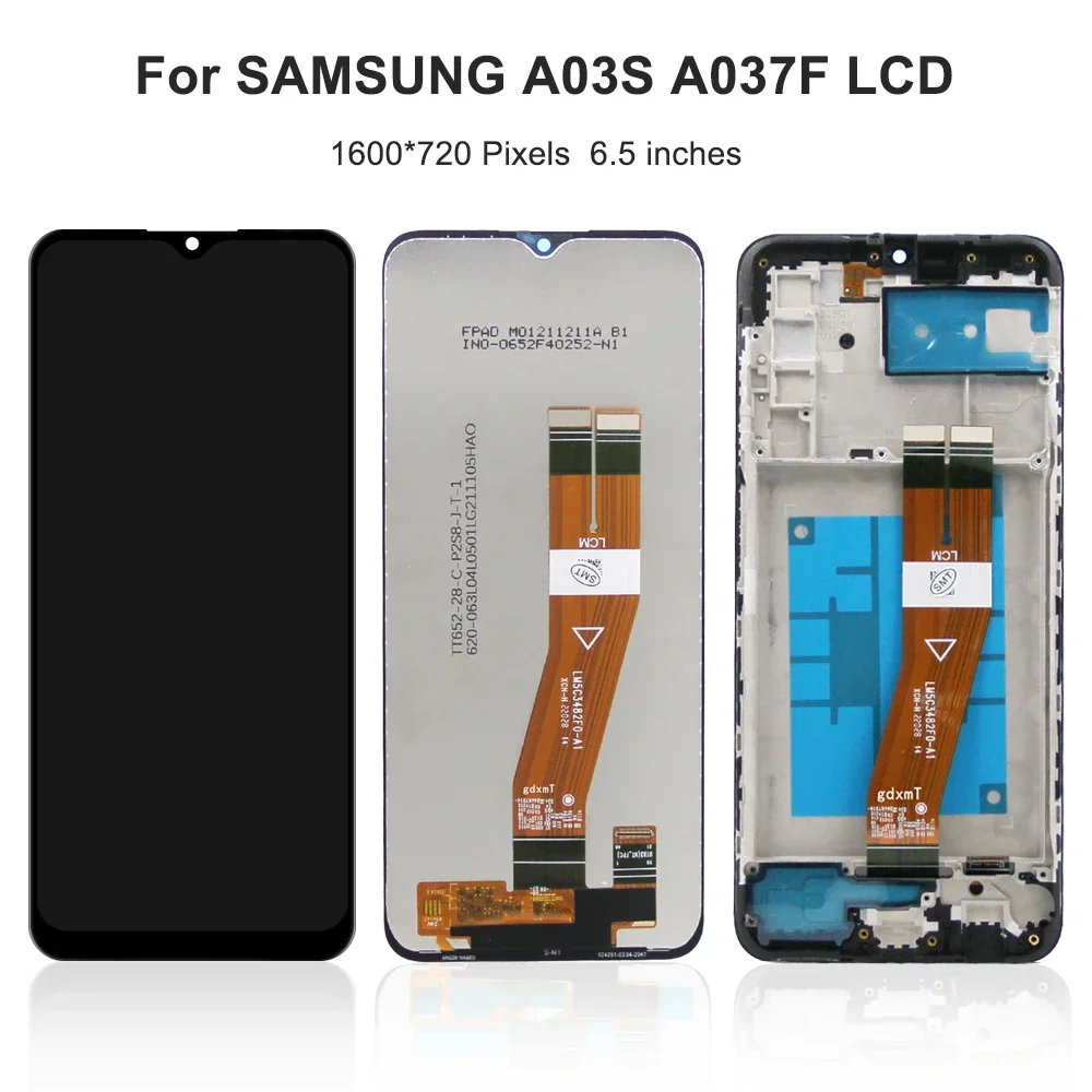6.5 ''A03S Für Samsung Für A037F A037M A037G A037U A037W LCD Display Touchscreen Digitizer Montage Ersatz