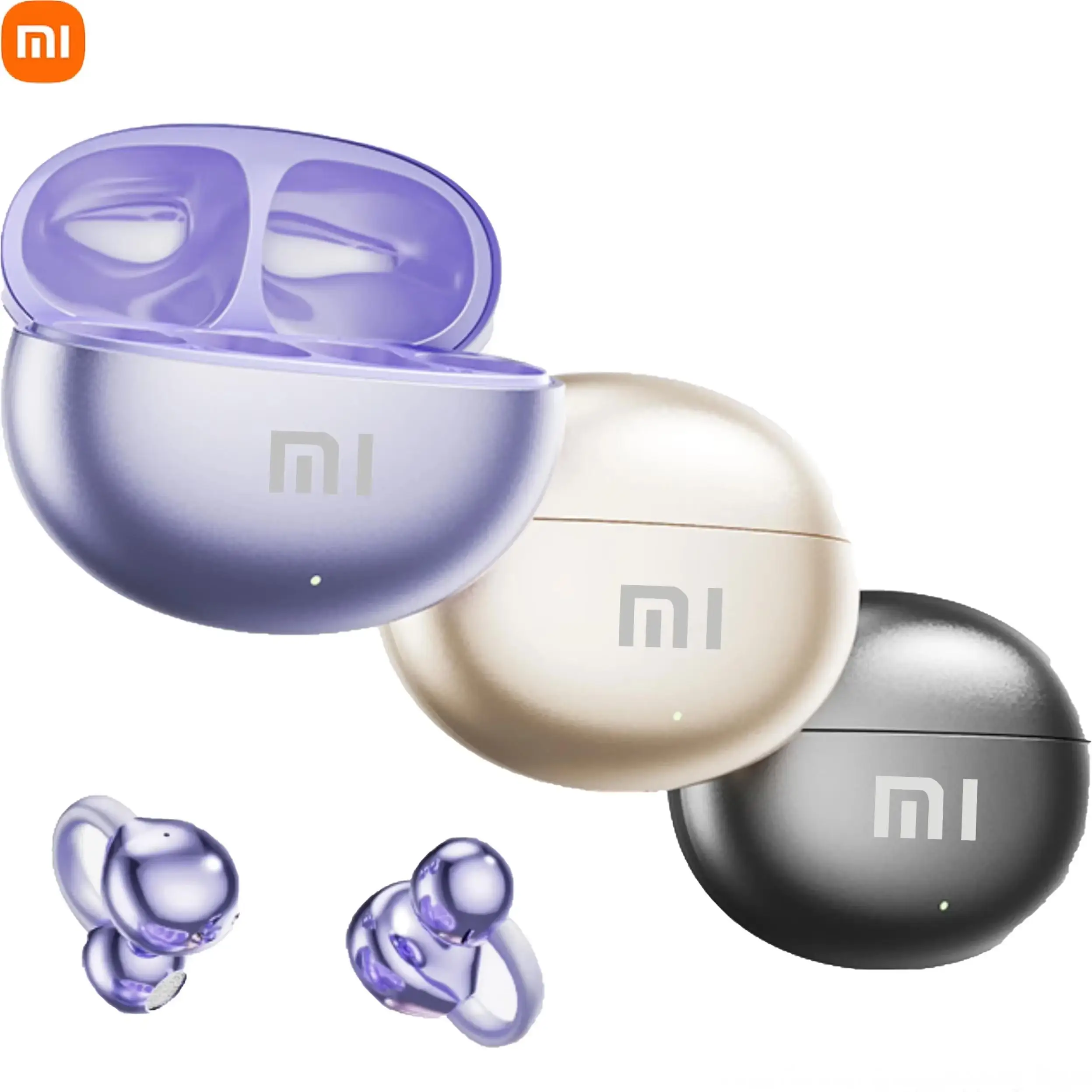 XIAOMI M91 Wireless Translation Earphones With Open Ear Clip Sports Bluetooth 5.4 ENC Noise Cancelling Earphones With Microphone