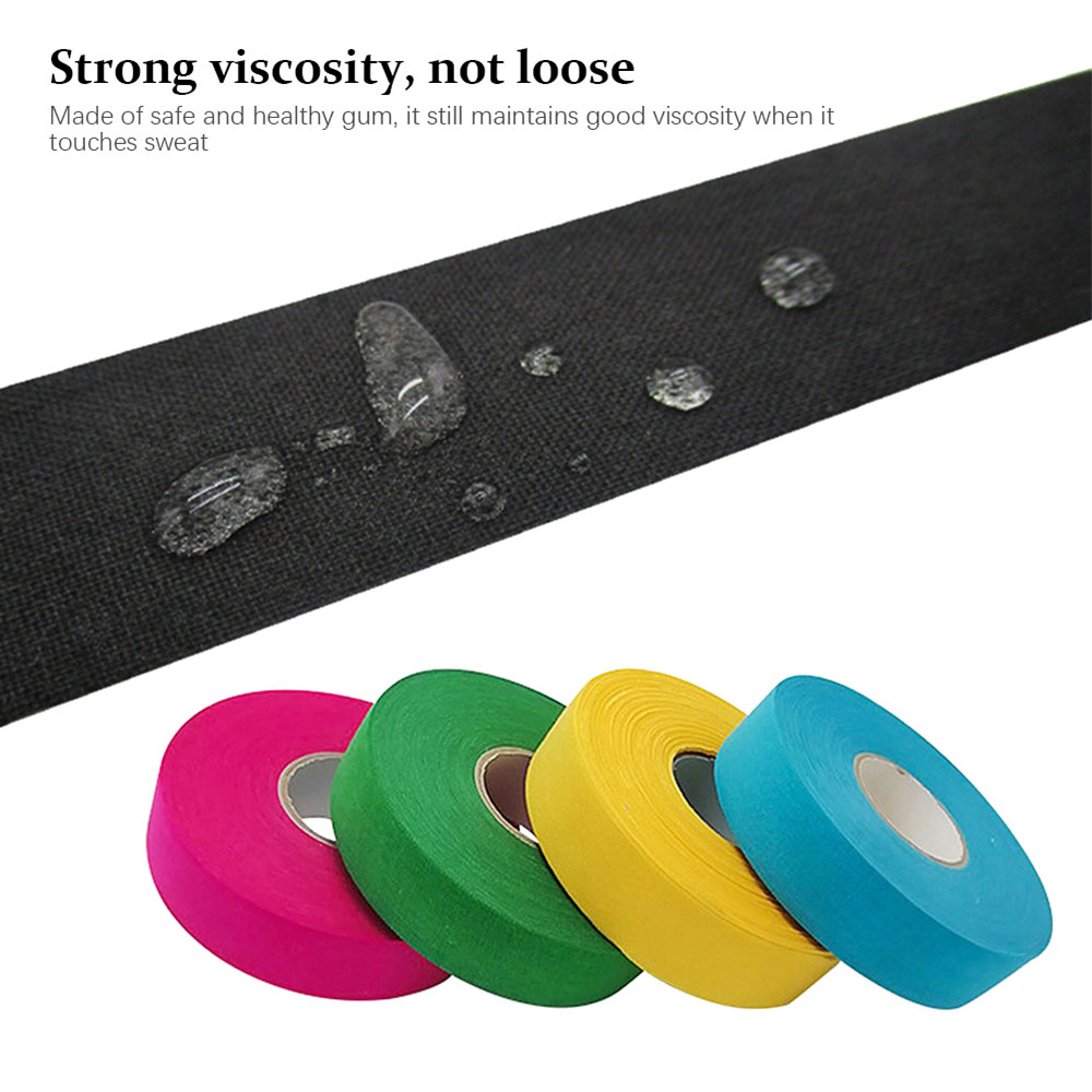 25 メートルの厚さの耐久性のあるホッケーテープ多色アイスホッケーグリップテープホッケースティックアウトドアスポーツ防水粘性テープ