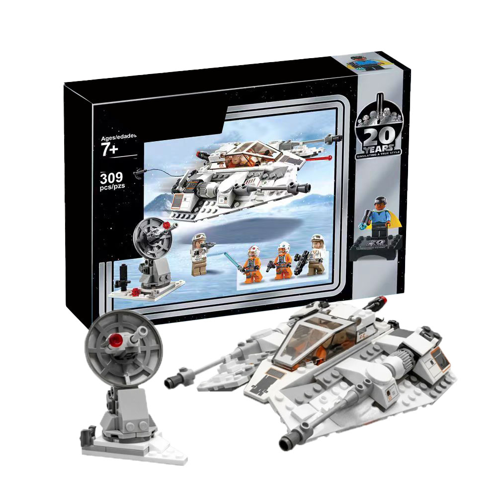 ของเล่นร้อน 75259 309PCS Air Combat เครื่องบินเรือ Space War Snowspeeder Action ประกอบอาคารบล็อกของเล่นอิฐของขวัญวันเกิด